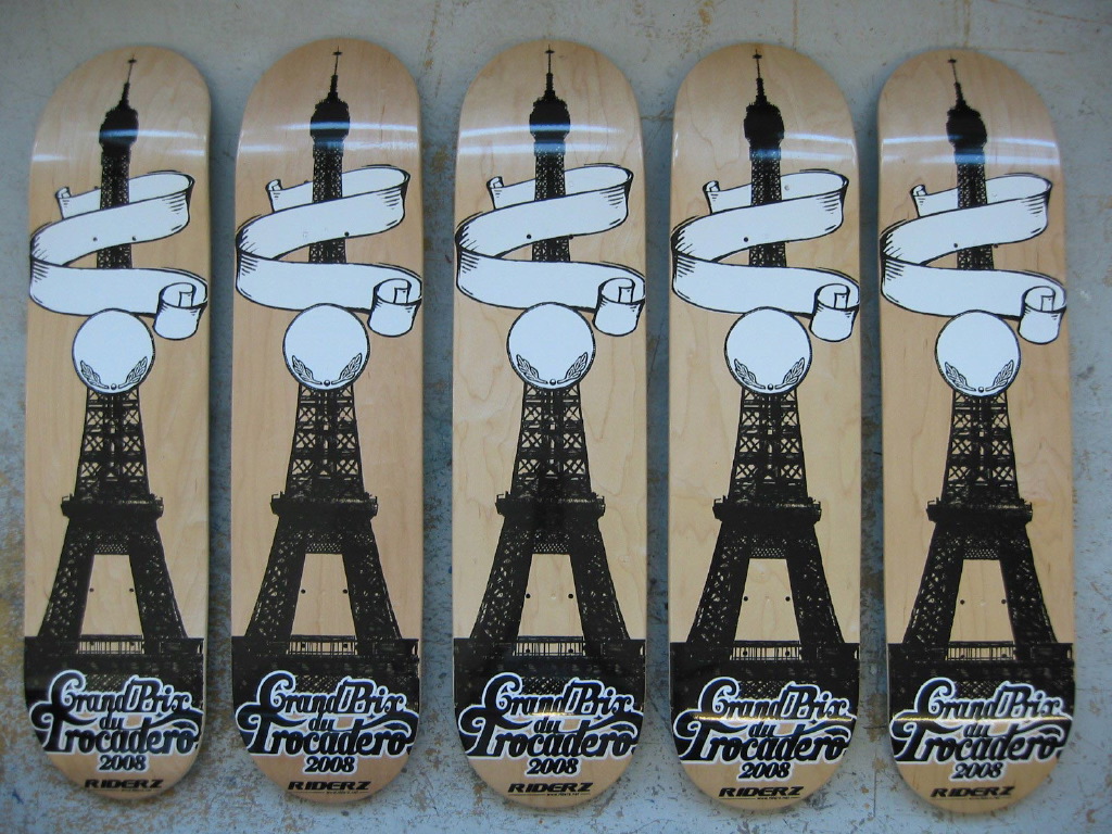 Chris Hart Gmbh Siebdruck Skateboards: Trocadero