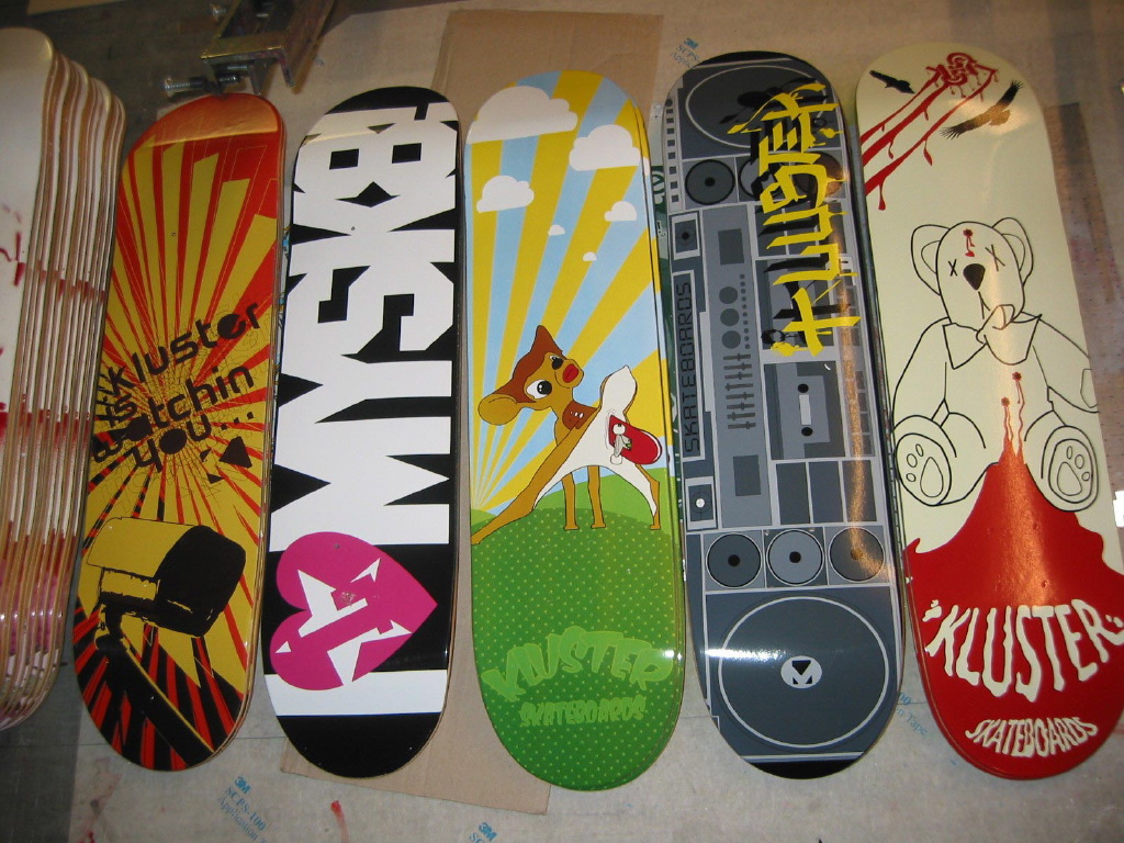 Chris Hart Gmbh Siebdruck Skateboards: Kundenaufträge