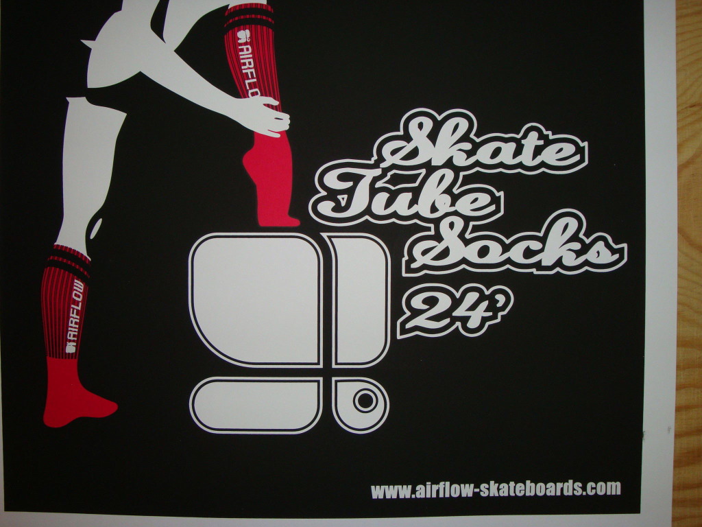Chris Hart Gmbh Siebdruck Plakate: Airflow Tube Socks