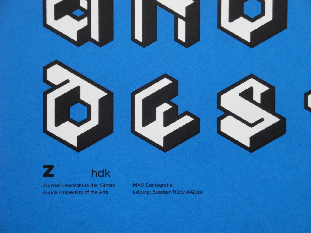 Chris Hart Gmbh Siebdruck Plakate: ZHDK Schule für Gestaltung