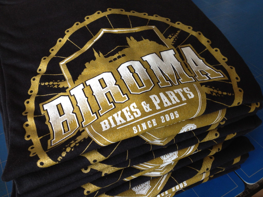 Chris Hart Gmbh Siebdruck Direktdruck Kleider: Biroma Bike Shop 