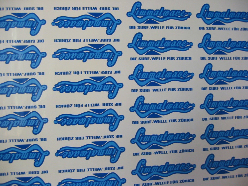 Chris Hart Gmbh Siebdruck Sticker: Limmatwave