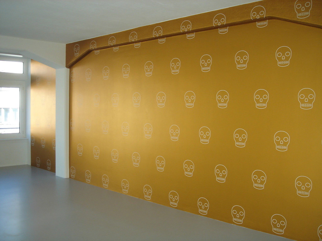 Chris Hart GmbH Siebdruck und Beschriftungen Zürich: Spezialanfertigungen  -   all over... in gold...