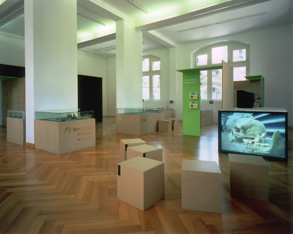 Chris Hart GmbH Siebdruck und Beschriftungen Zürich: Spezialanfertigungen  - Ausstellung in Landesmuseum Zuerich zum Thema Pfeil und Bogen 2004. Bau der MDF Elemente, Beschriftung....
Fotos © Schweizerisches Landesmuseum  